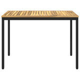 Garden Dinner Table White and Black 108.5 x 55 x 75 cm 901760