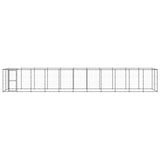 Outdoor Dog Kennel Steel with Roof 26.62 m 3082297