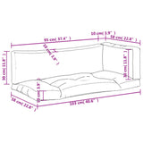 Pallet Cushions 3 pcs Pink Oxford Fabric 360964