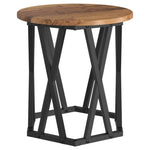 ZNTS Nesting Side Tables - Rustic Wood Look, Made of Engineered Wood 868247