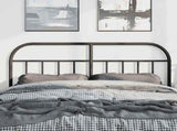 Metal Replace Headboard Black 135 cm 353667