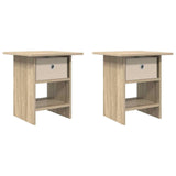 Bedside Table 2 pcs Sonoma Oak 41 x 40 x 45 cm Engineered Wood 8000441