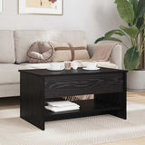 Coffee Table Black Oak 80 x 50.5 x 41.5 cm Engineered Wood 880715
