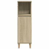 Bathroom Cabinet Sonoma Oak 30x30x100 cm Engineered Wood 849659