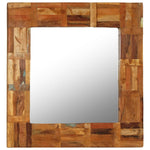 Wall Mirror Solid Reclaimed Wood 60x60 cm 246417