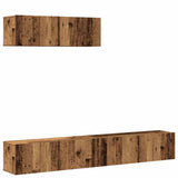 3 Piece TV Cabinet Set Wall-mounted Old Wood Engineered Wood 3329205