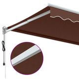 Automatic Retractable Awning Brown 350x250 cm 3215709