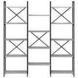 Bookshelf Grey sonoma 156 x 25 x 167 cm Engineered Wood 868344