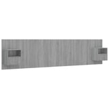 Bed Headboard with Cabinets Grey Sonoma Engineered Wood 3115770