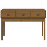 Console Table Honey Brown 114x40x75 cm Solid Wood Pine 821757