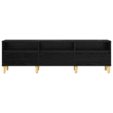 TV Cabinet Black Oak 150 x 30 x 45 cm Engineered Wood 879482
