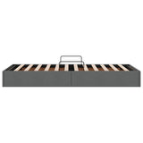 Storage Bed with Headboard Dark Grey 90 x 190 cm Fabric 3370044