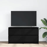 TV Cabinet Black 100x35x54 cm Engineered Wood 861797