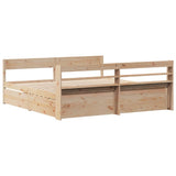 Bed Frame without Mattress 180x200 cm Super King Solid Wood Pine 3307113