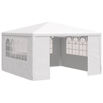 Professional Party Tent with Side Walls 4x4 m White 90 g/m 48525