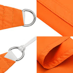 ZNTS Sunshade Sail Oxford Fabric Rectangular 3.5x4.5 m Orange 135709
