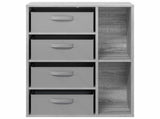 Sideboard with Drawer Grey Sonoma 60 x 33.5 x 84 cm 8000473