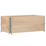 Pallet Collars 2 pcs 100x50 cm Solid Wood Pine 4010282