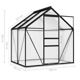 ZNTS Greenhouse Anthracite Aluminium 2.47 m² 312065