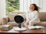 UK Standard FKYT-L18XH5R 2-in-1 Air Circulator Fan, 220V 40W, Black & White ABS Body, Copper-clad 36804356