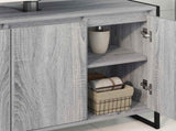 Bathroom Cabinet Grey Sonoma 90 x 30 x 60 cm Engineered Wood 886483