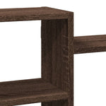 ZNTS Wall Shelf Brown Oak 129x18x42 cm Engineered Wood 853224