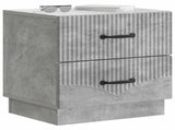 Bedside Cabinet 2 pcs Concrete Grey 43 x 34.5 x 44.5 cm 895222