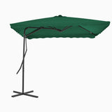 Garden Parasol Green Polyester, Steel Large 44881