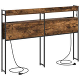 Headboard with Shelf Smoked oak 150 cm Engineered wood 859702