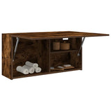 Bathroom Wall Cabinet Smoked Oak 80x25x40 cm Engineered Wood 860089