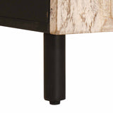 Bathroom Cabinet White 38 x 33 x 58 cm Solid Mango Wood 4017885