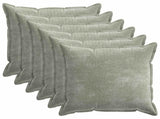 Cushion Cover 6 pcs HOUTEN Green 70 x 70 cm Chenille Fabric 921380