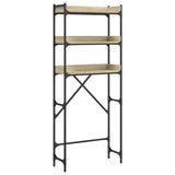 Washing Machine Shelf Sonoma Oak 67x25x163 cm Engineered Wood 838979
