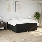 Box Spring Bed with Mattress Black 180x200 cm Fabric 3285396