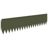 Lawn Edging 10 pcs 103 x 25 cm Steel Olive Green 8008398