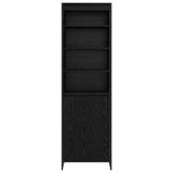 Tall Cabinets Black Oak 60 x 36 x 200 cm Engineered Wood 3403028