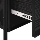 Hanging Bedside Cabinet Black Oak 40 x 30 x 60 cm 8013566