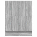 Storage Bed Frame with Drawer Grey sonoma 236.5 x 200 x 31.5 cm 3335626