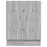 Storage Bed Frame with Drawer Grey sonoma 236.5 x 200 x 31.5 cm 3335626