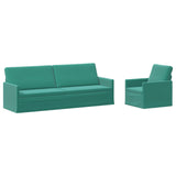 Sofa Set 2 pcs Turquoise Velvet 3433239