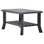 Coffee Table Anthracite 90x60x46 cm Plastic 48795