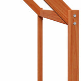 Loft Bed Frame Wax Brown 90 x 190 cm Solid Pine Wood 3422747