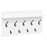 Wall-Mounted Coat Rack White 80 x 40 x 12 cm Engineered wood 874435