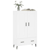 Highboard White 69.5x31x115 cm Engineered Wood 830340