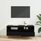 TV Cabinet Black Oak 100 x 34.5 x 44.5 cm Engineered Wood 881461