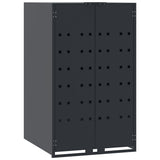Wheelie Bin Storage for 2 Bins Anthracite 138x79x117 cm Steel 3279982