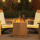 Smokeless Fire Pit Brown 48 x 48 x 51 cm Weathering Steel 858983