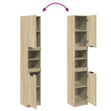 Bathroom Cabinet Sonoma Oak 32x34x188.5 cm Engineered Wood 849656