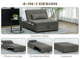 Four-In-One Single Sleeper Chair - Dark Grey T3398P344491