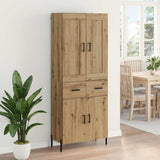 Highboard 2 pcs Artisan Oak 69.5 x 34 x 180 cm Engineered Wood 3415896